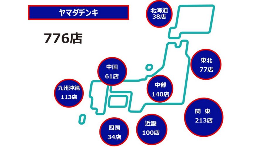 ヤマダ電機の全国店舗